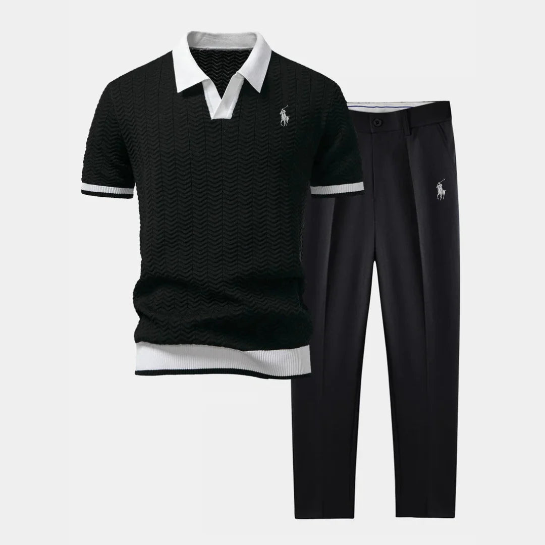 R&L™ Set – V-Neck Polo & Slim Tapered Pants