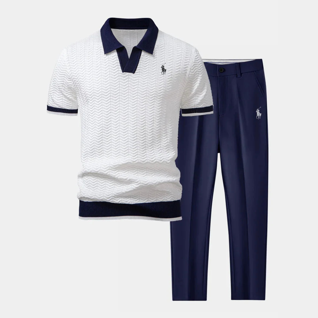 R&L™ Set – V-Neck Polo & Slim Tapered Pants