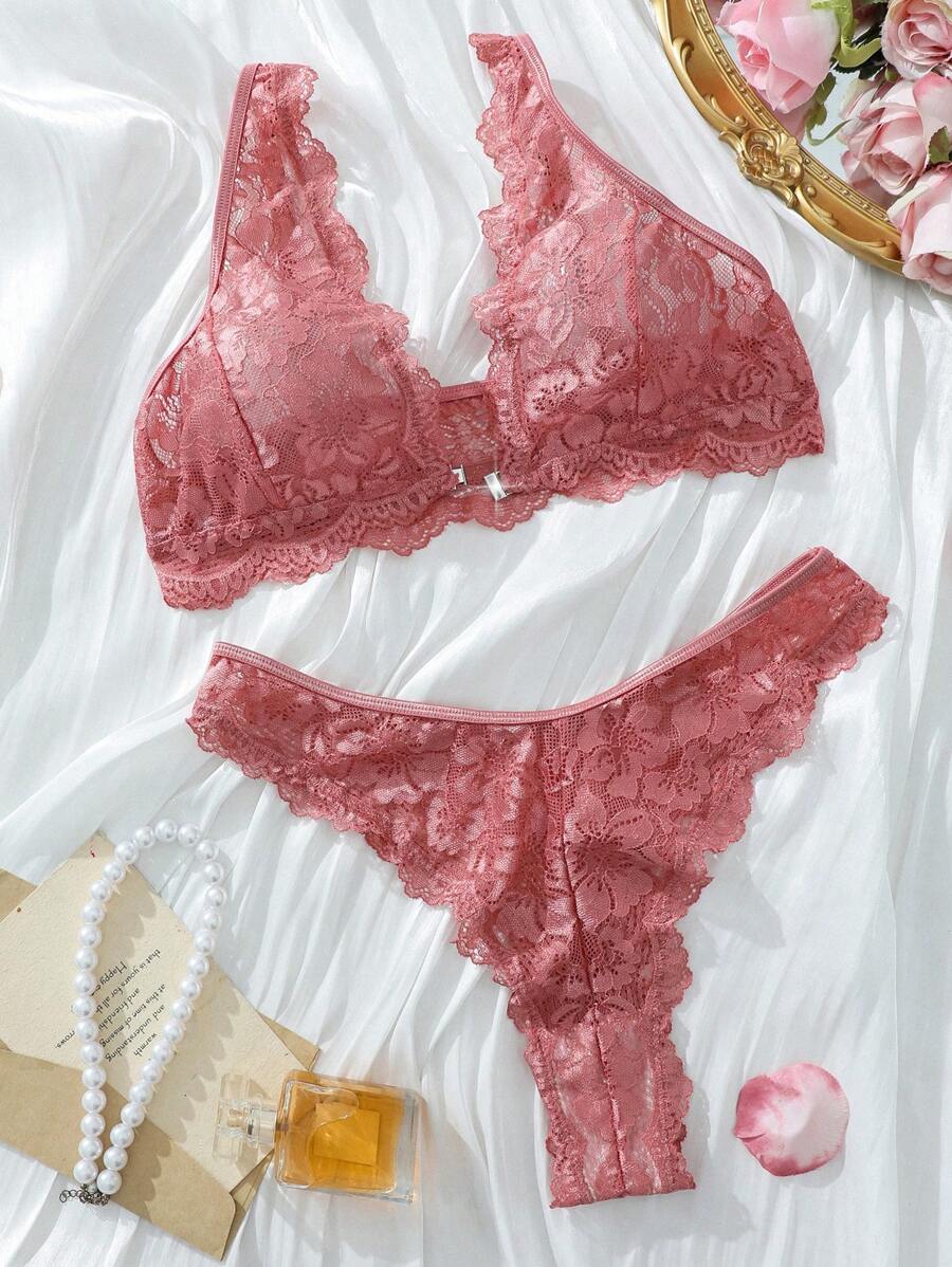 Lace Bra & Panty Set – Elegant Lingerie