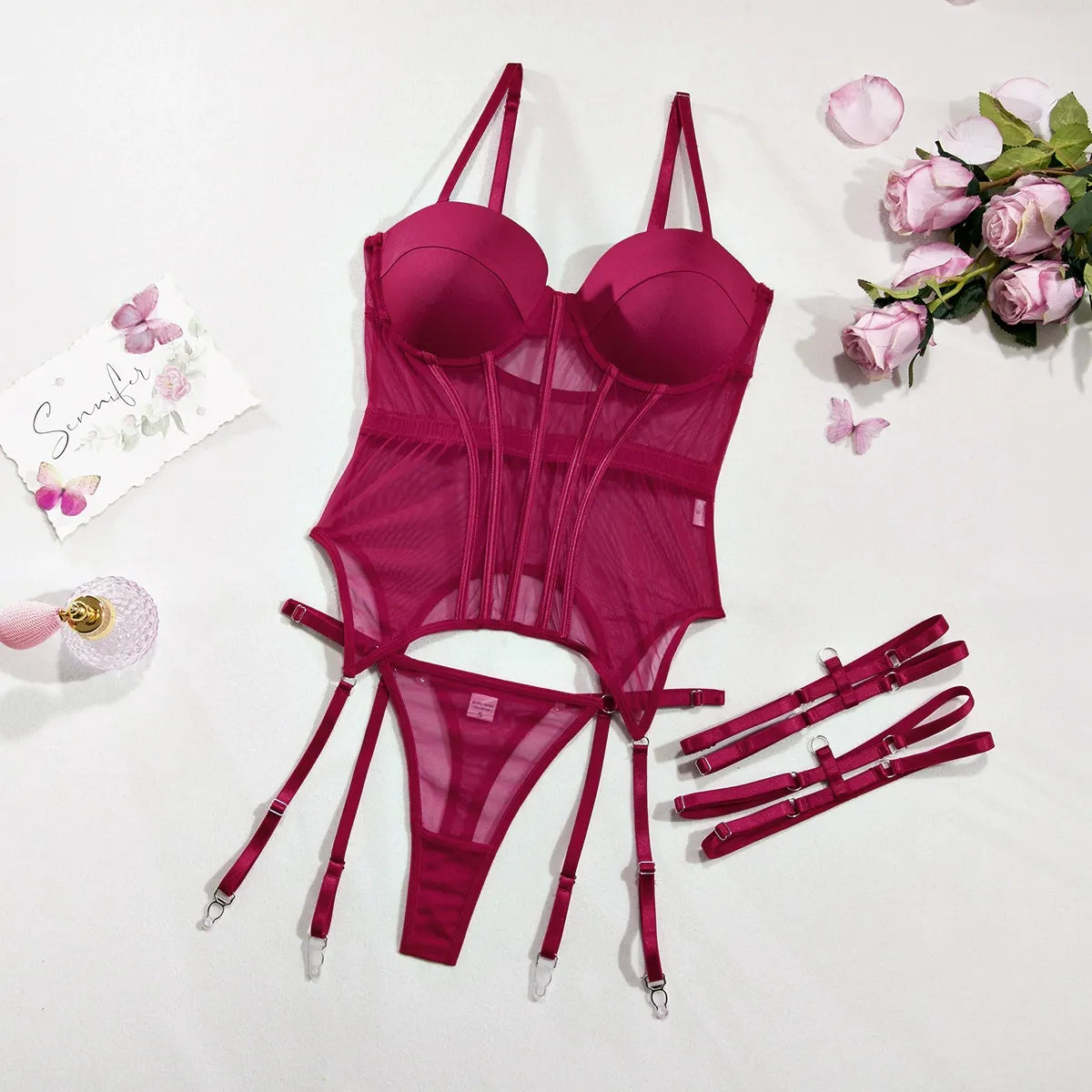Zaavix™ – Mesh Body Shaping Split Suit with Leg Ring